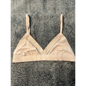 EUC Victoria's Secret Incredible Bralette Light Pink Unpadded Wirefree Size Med